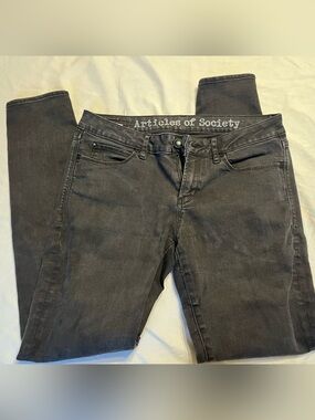 Articles of Society Women Jeans 28 Skinny Denim Black